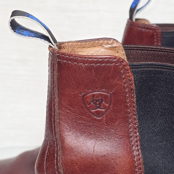 Ariat Brown Leather Boots with Tie Up Mens 11D Style 62661 main image 4